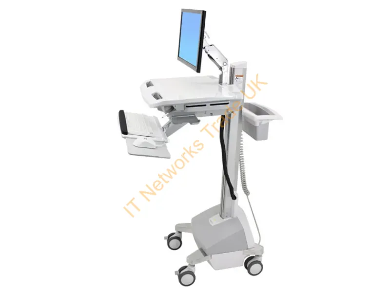 SV42-6202-3 - Ergotron StyleView Aluminium, Grey, White Flat panel Multimedia cart