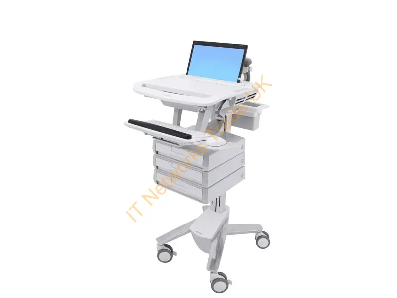 SV43-1130-0 - Ergotron Styleview White Laptop Multimedia Cart