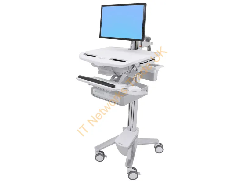 SV43-12A0-0 - Ergotron Styleview White Flat Panel Multimedia Cart