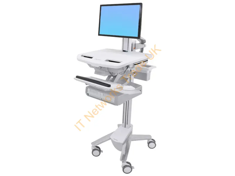SV43-13A0-0 - Ergotron Styleview White Flat Panel Multimedia Cart