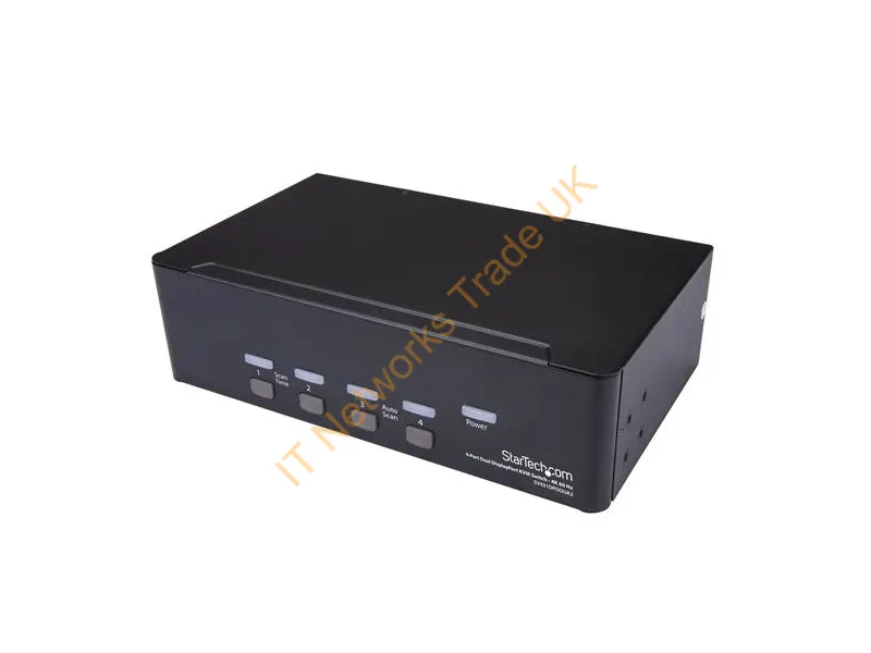 SV431DPDDUA2 - StarTech.com 4-Port Dual DisplayPort Network KVM Switch 4K 60Hz