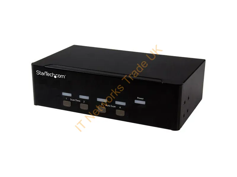 SV431DVGAU2A StarTech 4-Port Dual VGA KVM Switch With Audio and USB 2.0