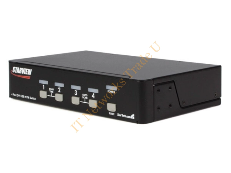 SV431DVIUAGB - StarTech.com 4 Port StarView DVI USB Network KVM Switch with Audio Black Network KVM Switch