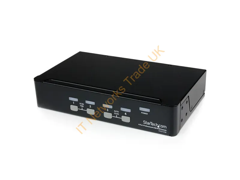 SV431USB StarTech 4-Port Professional VGA USB KVM Switch with Hub