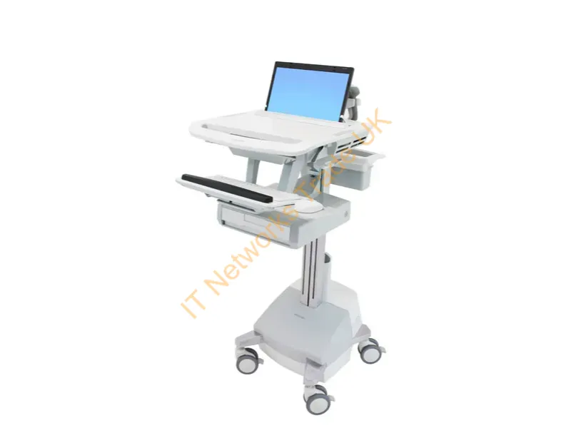 SV44-1111-3 - Ergotron StyleView Aluminium, Grey, White Laptop Multimedia cart