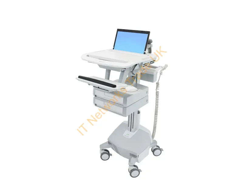 SV44-1122-3 - Ergotron StyleView Aluminium, Grey, White Laptop Multimedia cart