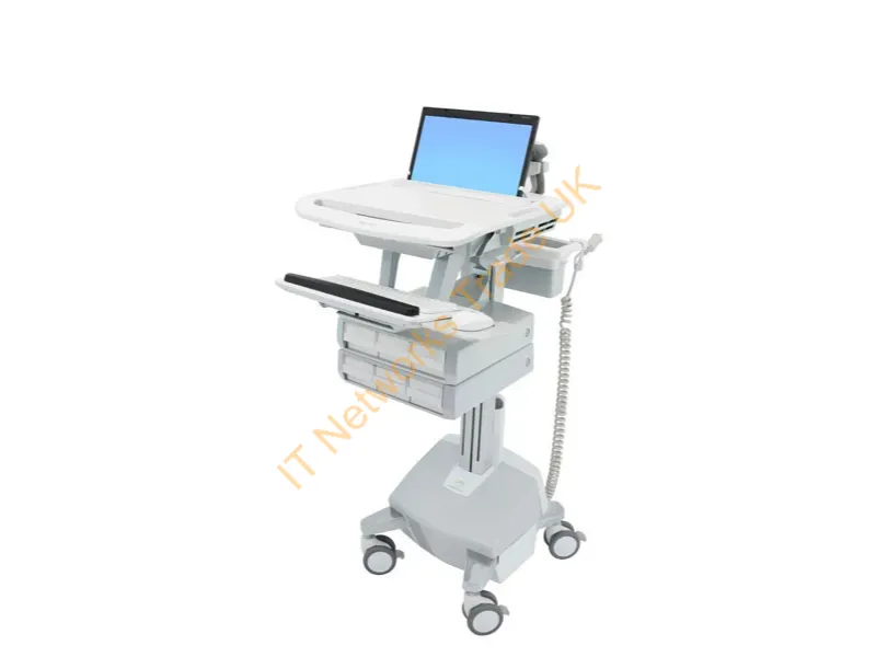 SV44-1162-3 - Ergotron StyleView Aluminium, Grey, White Laptop Multimedia cart