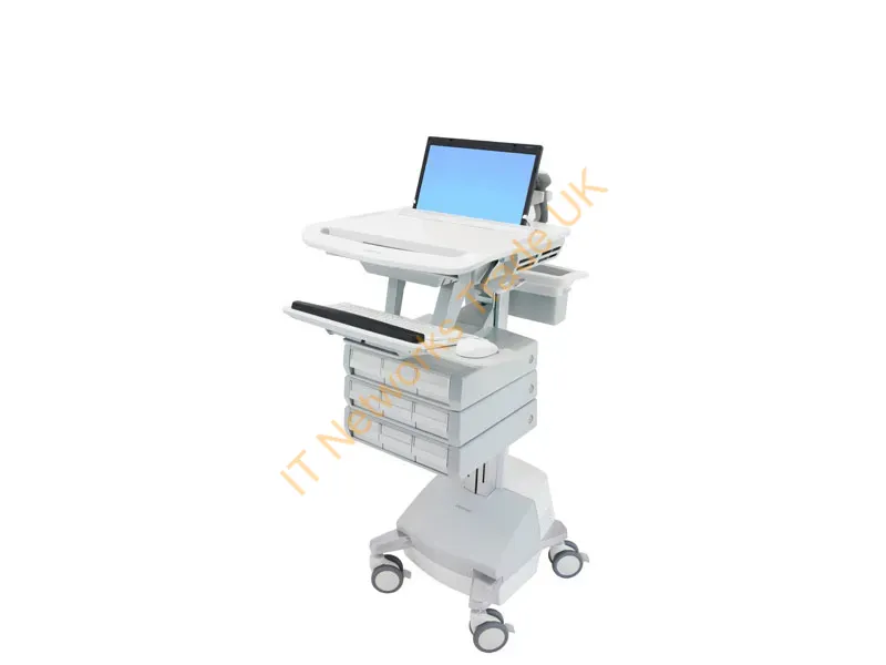 SV44-1191-3 - Ergotron StyleView Aluminium, Grey, White Laptop Multimedia cart