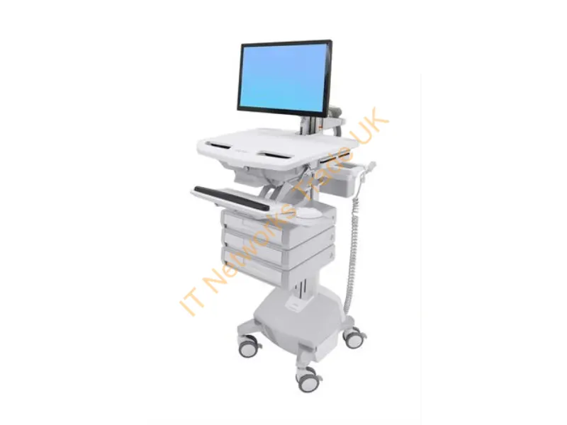 SV44-1232-3 - Ergotron StyleView White Flat panel Multimedia cart