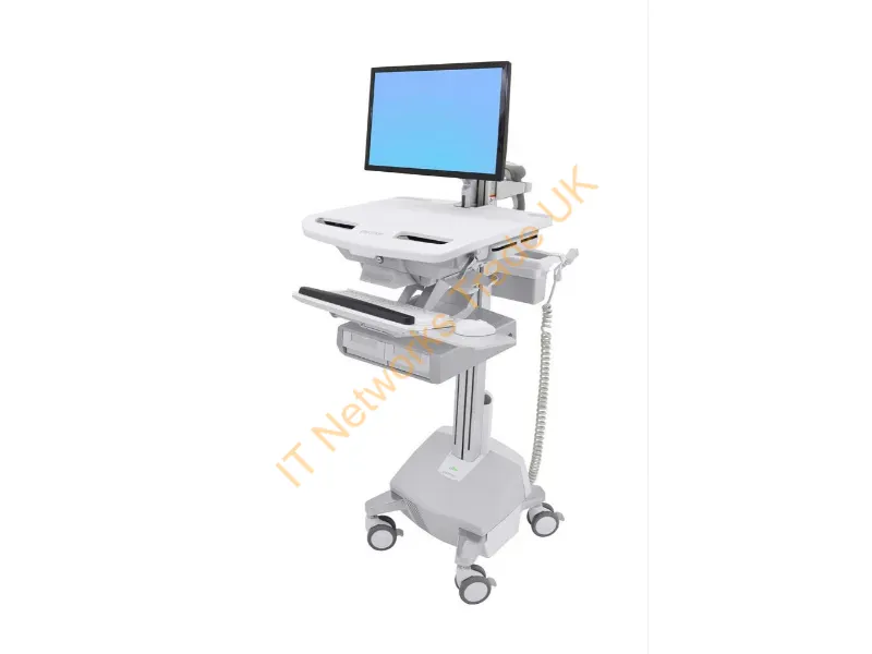 SV44-12A2-3 - Ergotron StyleView White Flat panel Multimedia cart