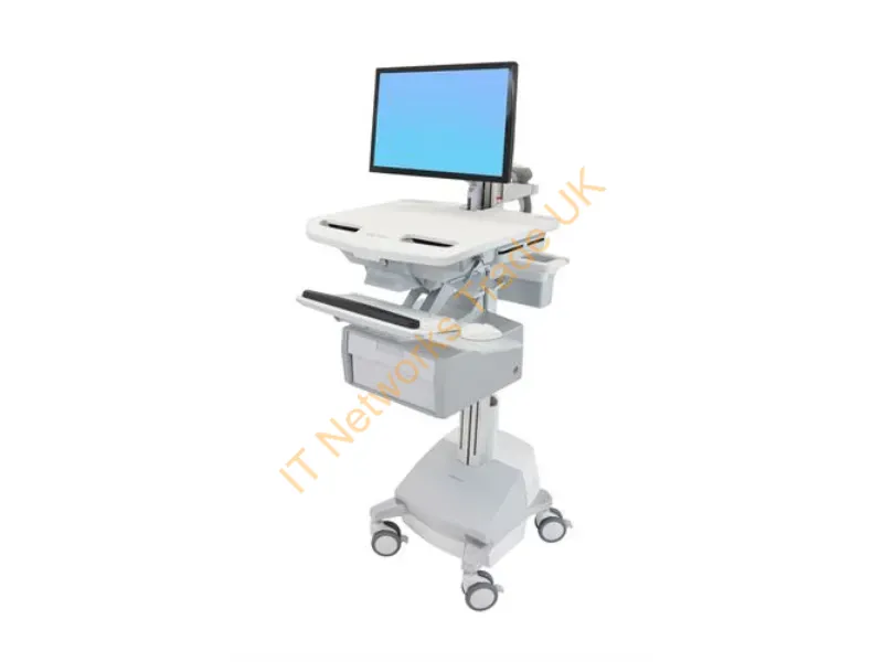 SV44-12B1-3 - Ergotron StyleView White Flat panel Multimedia cart
