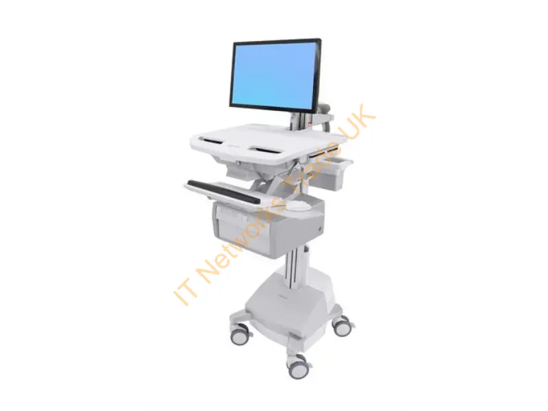 SV44-12C1-3 - Ergotron StyleView White Flat panel Multimedia cart