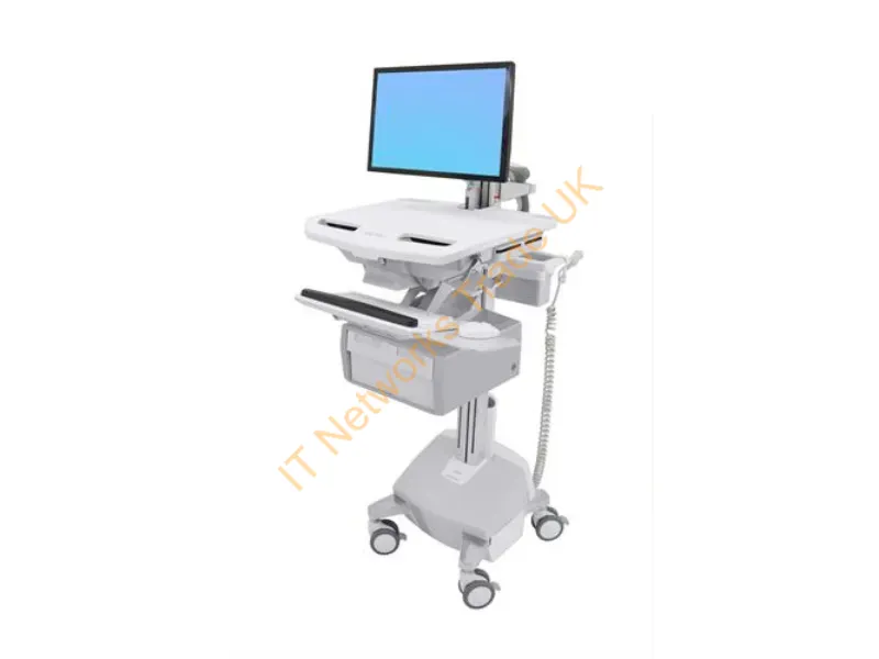 SV44-12C2-3 - Ergotron StyleView White Flat panel Multimedia cart
