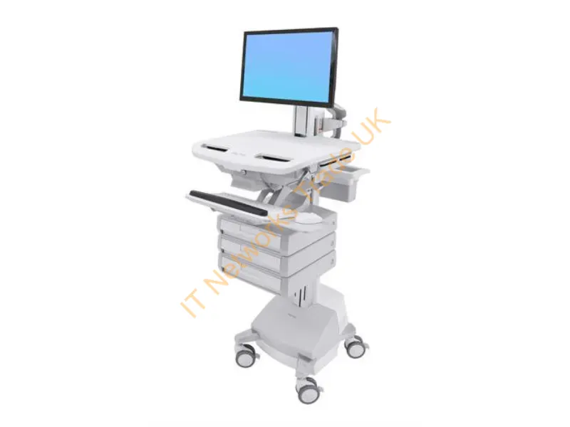 SV44-1331-3 - Ergotron StyleView White Flat panel Multimedia cart
