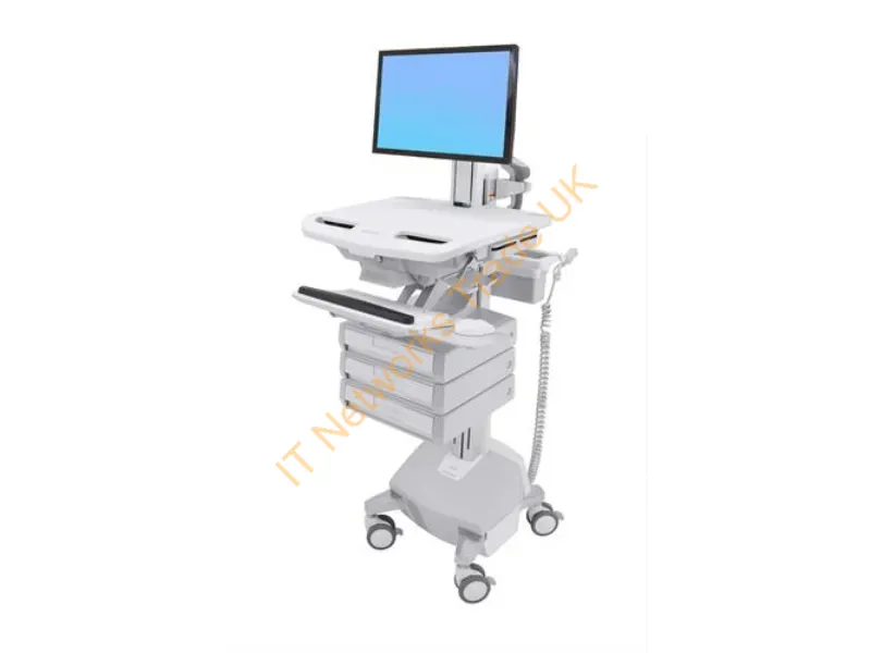 SV44-1332-3 - Ergotron StyleView White Flat panel Multimedia cart
