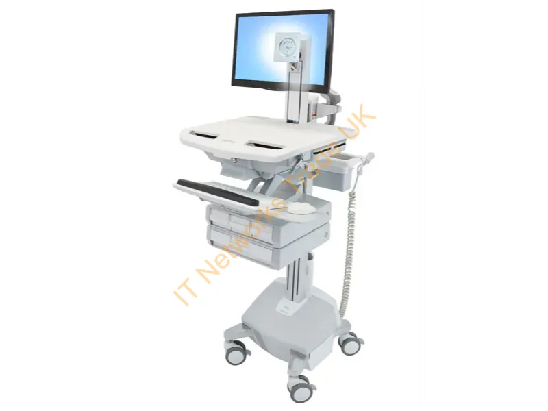 SV44-1342-3 - Ergotron StyleView Aluminium, Grey, White Flat panel Multimedia cart