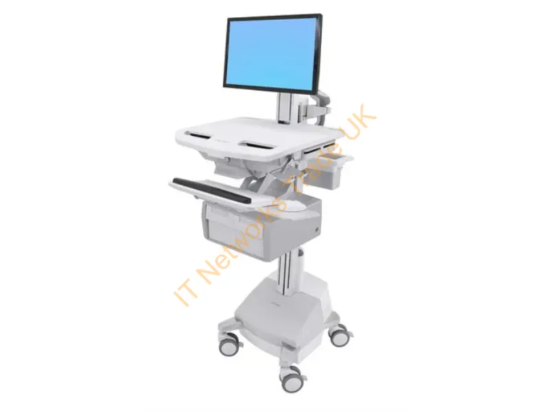SV44-13C1-3 - Ergotron StyleView White Flat panel Multimedia cart