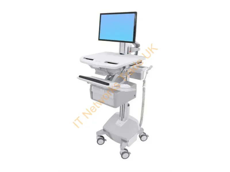 SV44-13C2-3 - Ergotron StyleView White Flat panel Multimedia cart