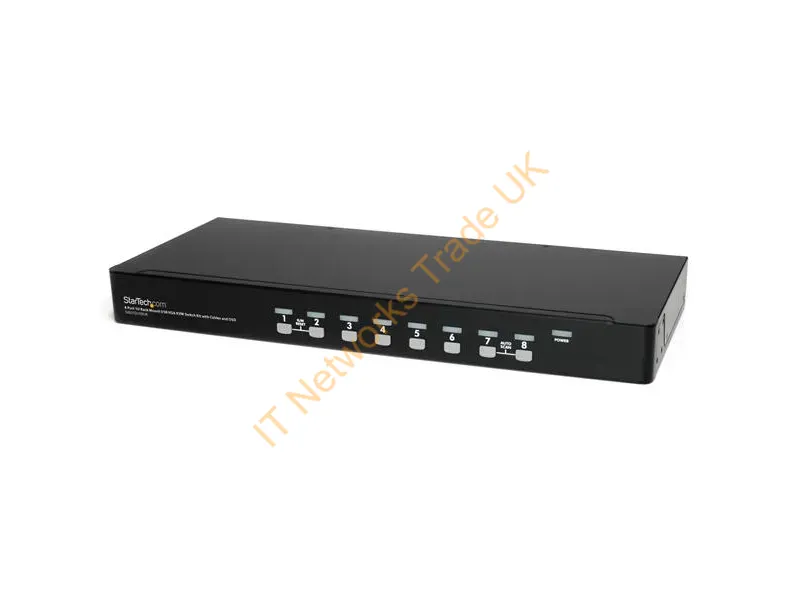 SV831DUSBUK - StarTech.com 8 Port 1U Rackmount USB Network KVM Switch Kit with OSD and Cables
