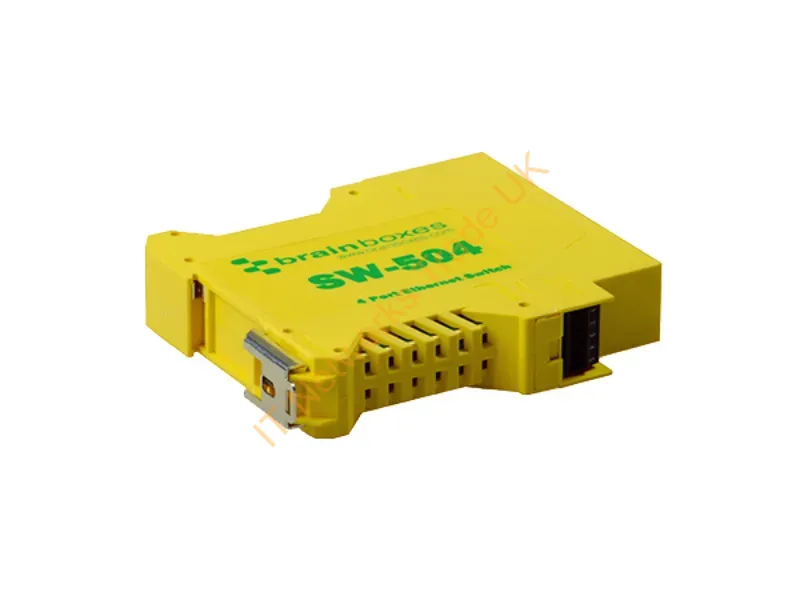 SW-504 - Brainboxes Sw-504 Network Switch Unmanaged Fast Ethernet (10/100) Yellow