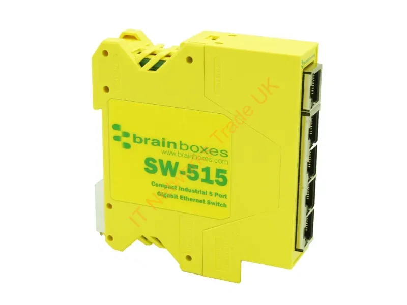 SW-515 - Brainboxes Sw-515 Network Switch Unmanaged Gigabit Ethernet (10/100/1000) Yellow