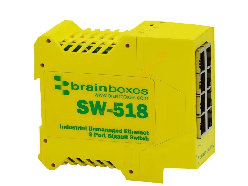 SW-518 - Brainboxes Industrial 8 Port Gb Ent Switch