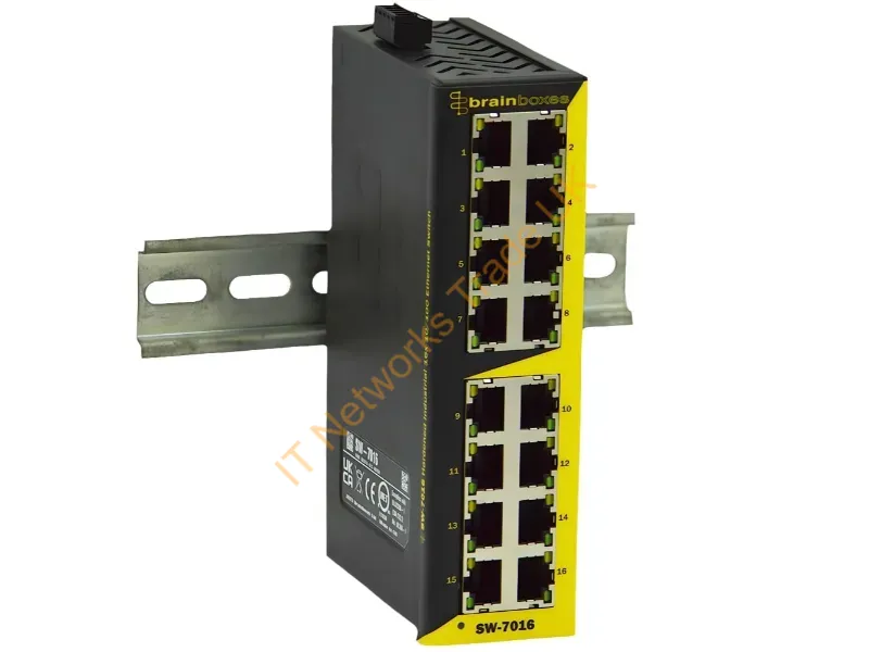 SW-7016 - Brainboxes Ind.16X10/100 Enet Switch