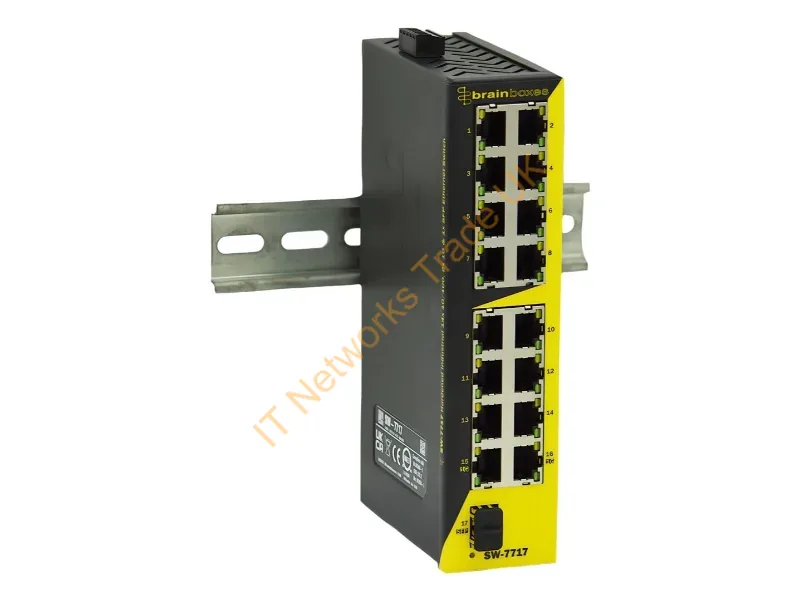 SW-7717 - Brainboxes 14X10/100 2X1G 1Xsfp Switch