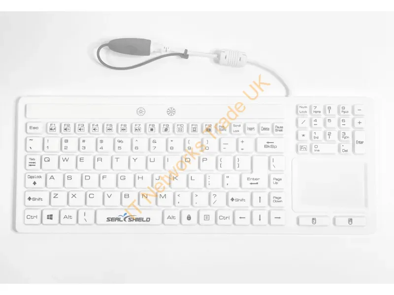 SW108PG - Seal Shield Seal Silk Glow Keyboard Universal Usb Qwerty English White