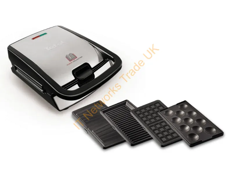 SW854D - Tefal SW854D sandwich maker 700 W Black, Stainless steel