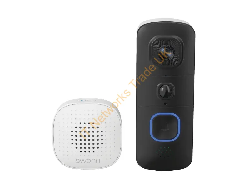 SWIFI-SEVDBC-EU - Swann EVO Wireless Video Doorbell with SwannShield AI Voice Assistant