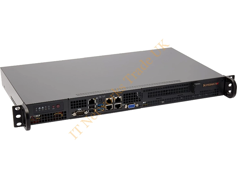 SYS-5019A-FTN4 Supermicro SuperServer SYS-5019A-FTN4 FCBGA 1310 200W 1U Rackmount Server Barebone System (Black)