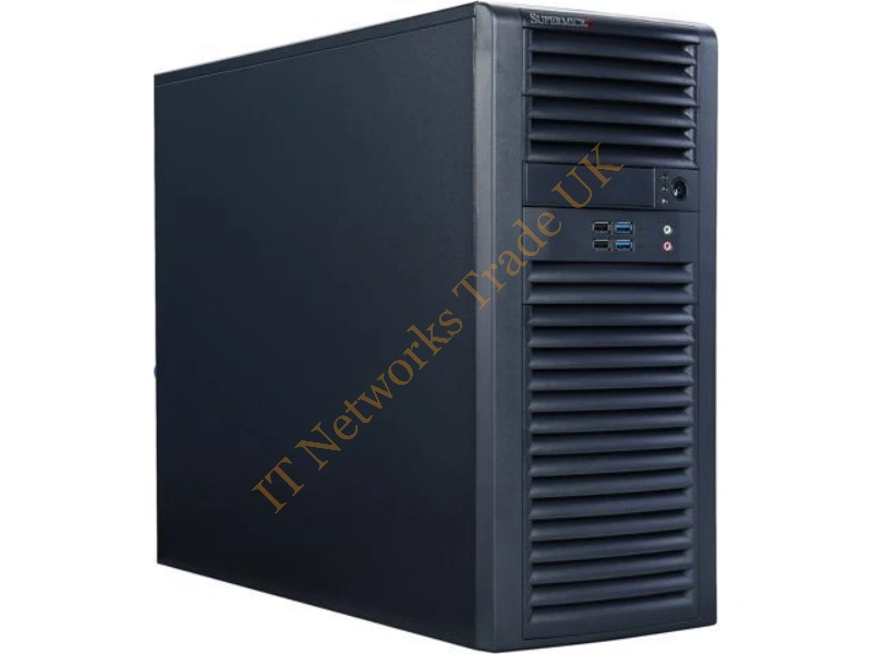 SYS-5039A-IL Supermicro SuperWorkstation SYS-5039A-IL LGA1151 500W Mid-Tower Workstation Barebone System (Black) Workstation System