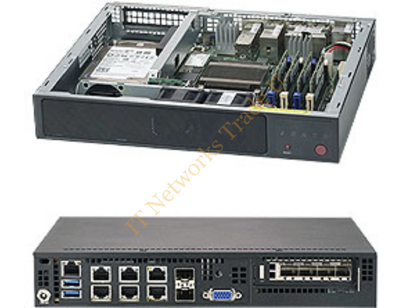 SYS-E300-9A - Supermicro SuperServer E300-9A Intel SoC BGA 1310 1U Black Server Barebone