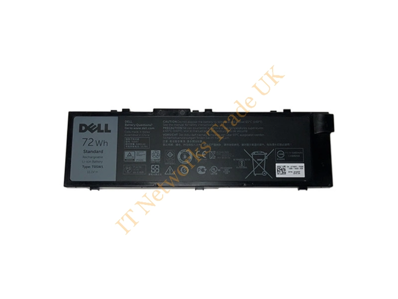 T05W1 Dell 6-Cell 72Wh 11.1V Li-ion Battery for Precision 15 7510 / 17 7710 Laptop Battery