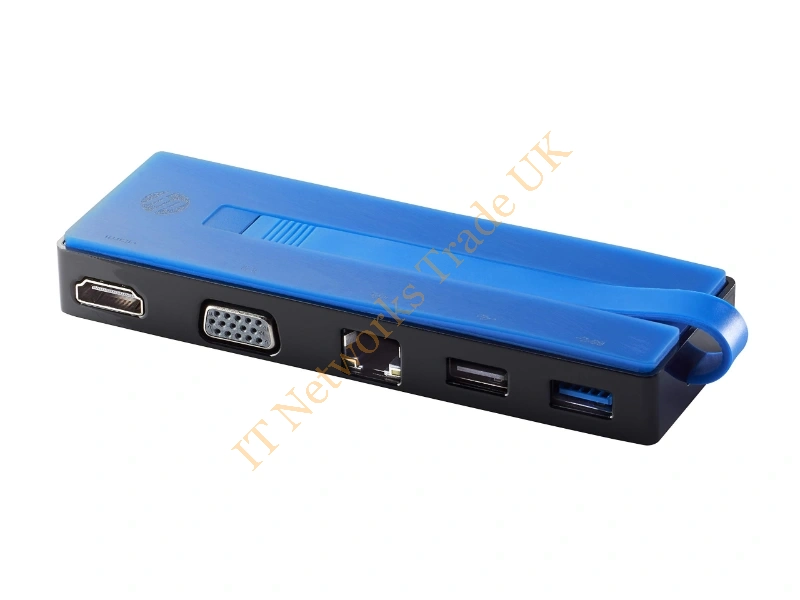 T0K29AA#ABA HP USB-C Travel Dock Station with VGA/ Ethernet / HDMI and 1x 3.0 / x1 2.0 USB Port for EliteBook Folio 1020 / 1040 Laptop Accessory