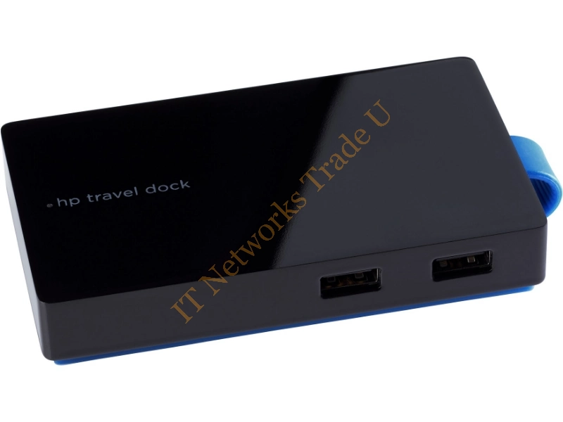HP USB-A Travel Dock for All notebook USB 3.0 (3.1 Gen 1) Type-A Black Accessory