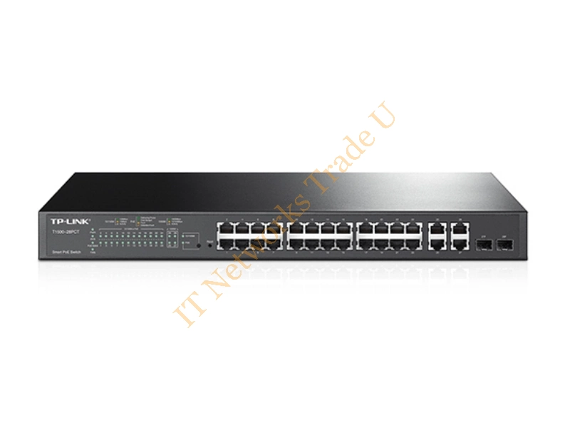 T1500-28PCT - TP-LINK T1500-28PCT Managed network switch L2 Fast Ethernet (10/100) Power over Ethernet (PoE) 1U Black network switch