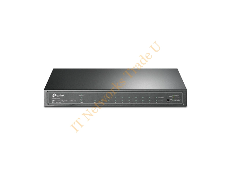T1500G-10PS - TP-LINK T1500G-10PS Managed L2/L4 Gigabit Ethernet (10/100/1000) Power over Ethernet (PoE) Black Network Switch