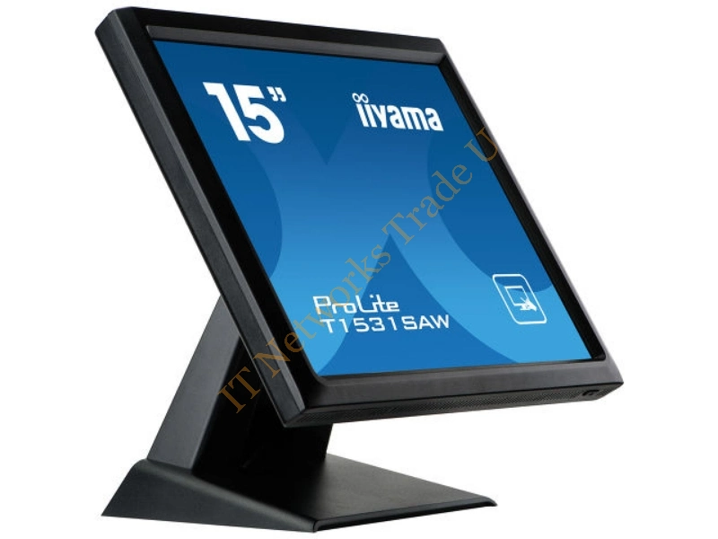 T1531SAW-B5 - iiyama ProLite T1531SAW-B5 15" 1024 x 768pixels Single-touch Black touch screen monitor
