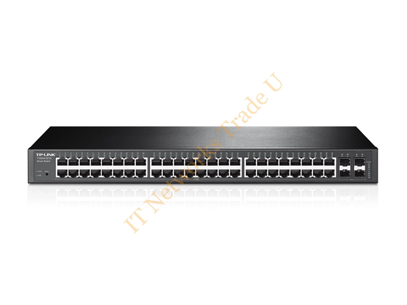 T1600G-52TS - TP-LINK T1600G-52TS (TL-SG2452) Managed network switch L2+ Gigabit Ethernet (10/100/1000) 1U Black