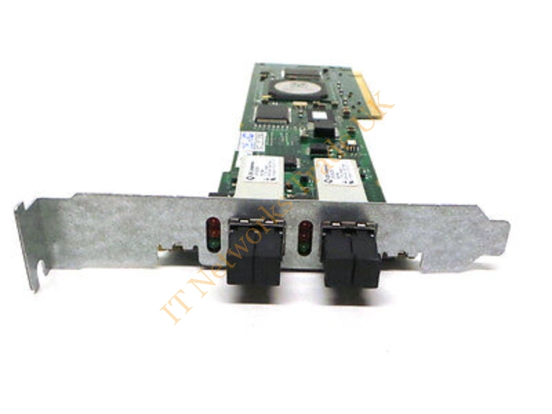 T2058 Dell QLA2322 2GB Dual Channel 133MHz PCI-x Fibre Channel Host Bus Adapter with Standard Bracket Card Only Fiber Channel Controller