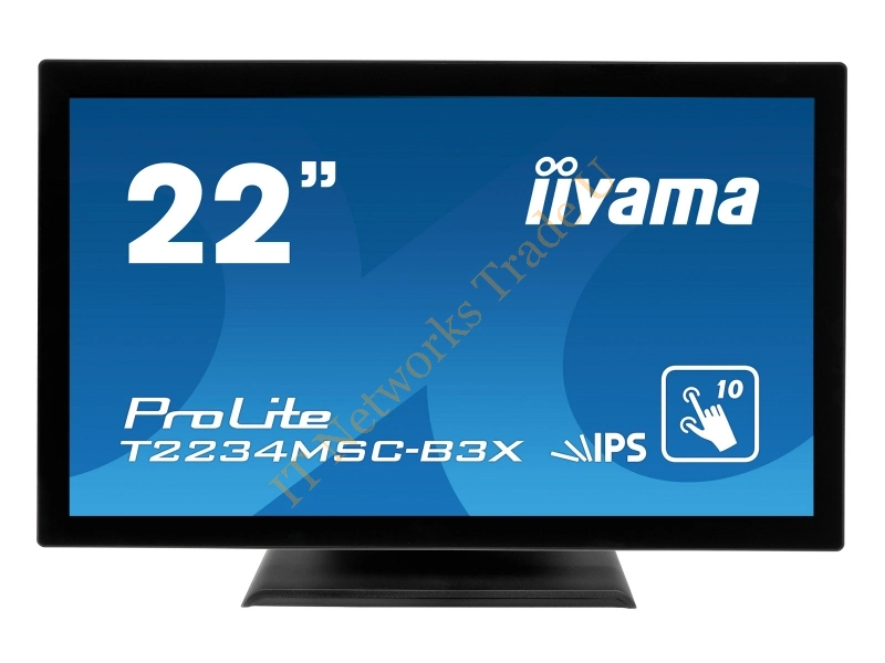 T2234MSC-B3X - iiyama ProLite T2234MSC-B3X 21.5" 1920 x 1080pixels Multi-touch Tabletop Black touch screen monitor