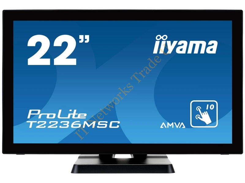 T2236MSC-B2 - iiyama ProLite T2236MSC-B2 21.5" 1920 x 1080pixels Multi-touch touch screen monitor