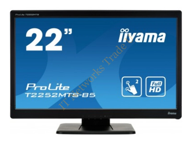 T2252MTS-B5 - iiyama ProLite T2252MTS-B5 21.5" 1920 x 1080pixels Multi-touch Tabletop Black touch screen monitor