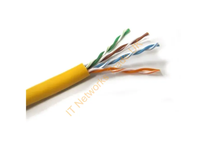 T2404L5E-YL - Weltron 1000Ft Cat5E 350Mhz Utp Networking Cable Yellow 12000" (304.8 M) U/Utp (Utp)