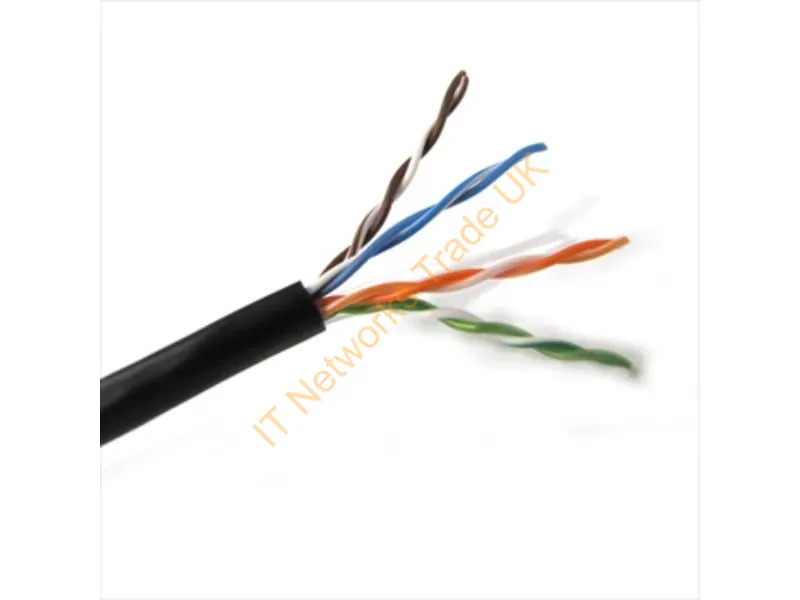 T2404L5EP-BK - Weltron 1000Ft Cat5E 350Mhz Utp Networking Cable Black 12000" (304.8 M) U/Utp (Utp)