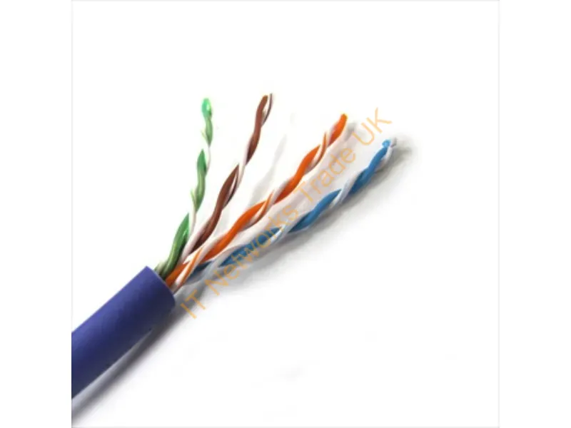 T2404L5EPA-PL - Weltron 1000Ft Cat5E Utp Networking Cable Purple 12000" (304.8 M) U/Utp (Utp)