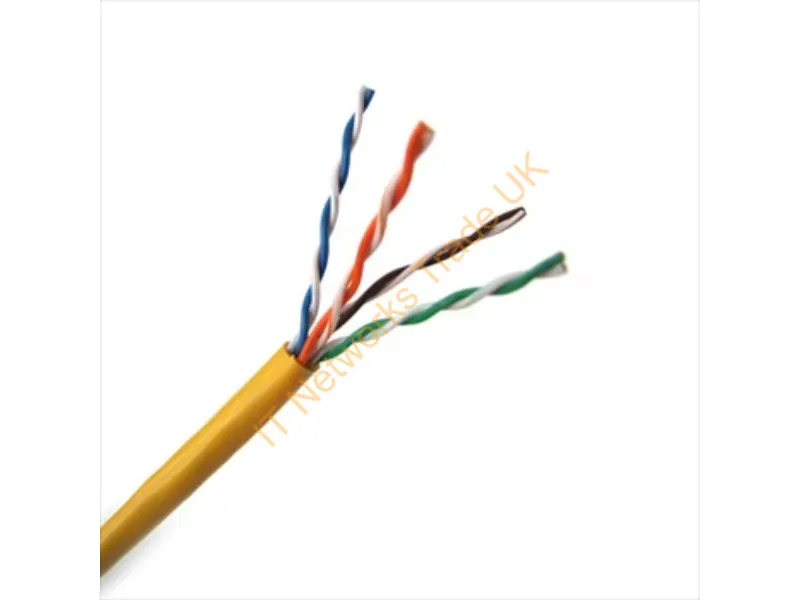 T2404L5EPA-YL - Weltron 1000Ft Cat5E Utp Networking Cable Yellow 12000" (304.8 M) U/Utp (Utp)
