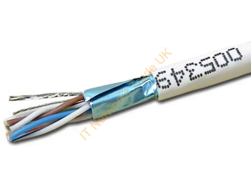 T2404L5EPSH-WH - Weltron 1000 Ft. Cat5E Solid Cmp Networking Cable White 12000" (304.8 M) U/Ftp (Stp)
